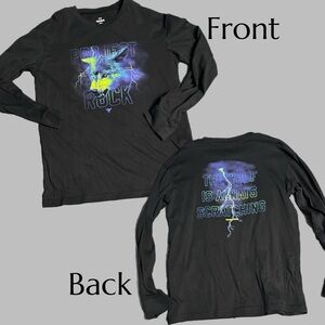 Under Armour Black and Blue Project Rock Long Sleeve Tee